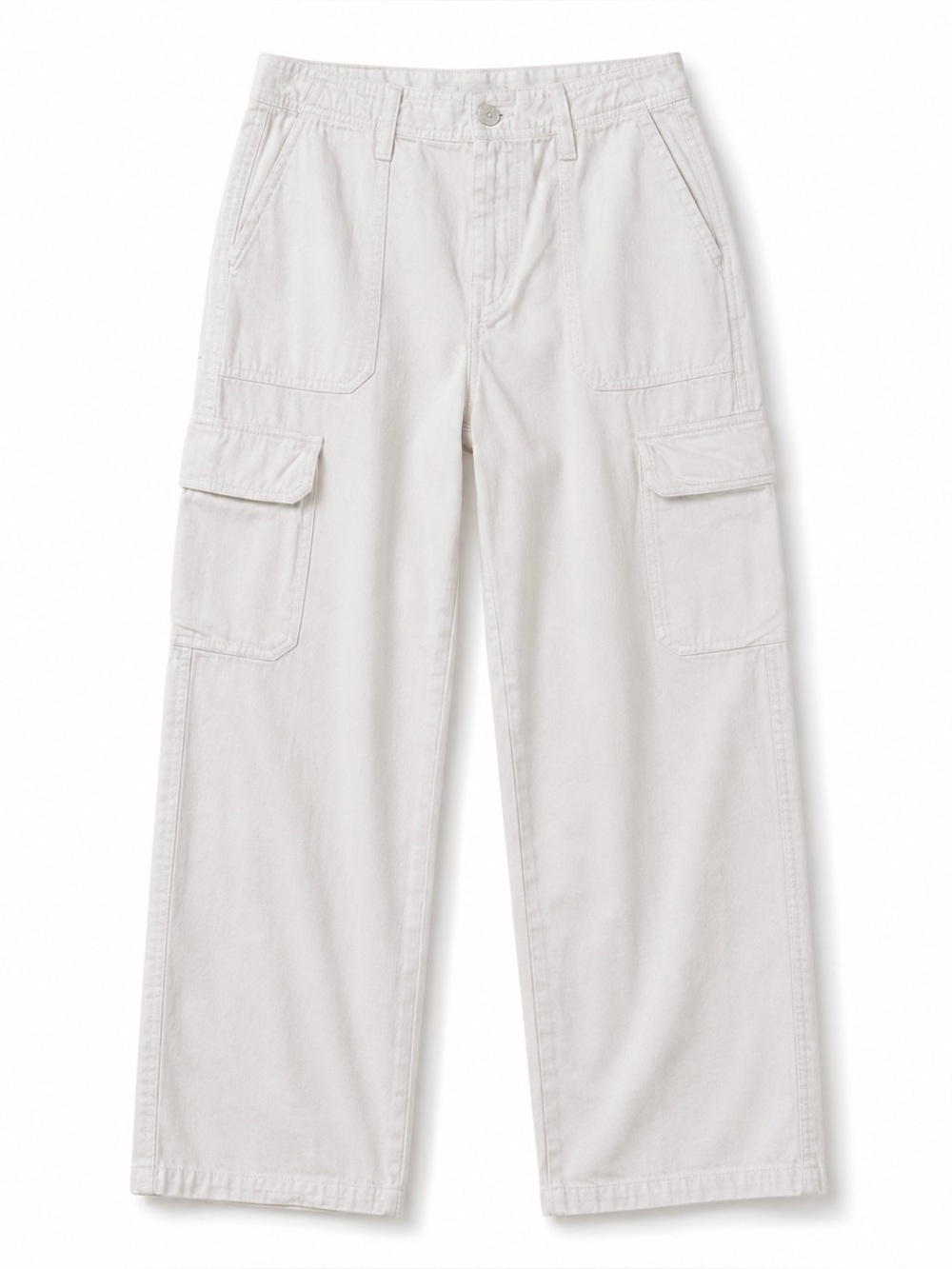 Zara Off-White Cargo Pants